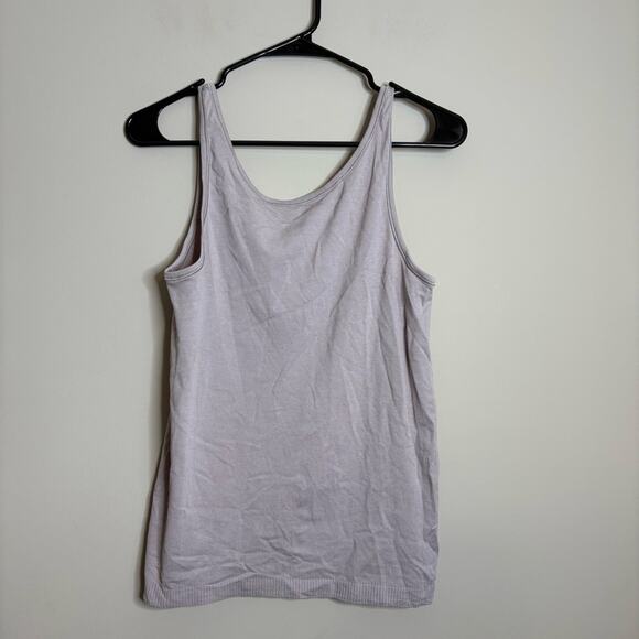 Lululemon Gray Purple Ribbed Tank Top Size 10 - Picture 1 of 5